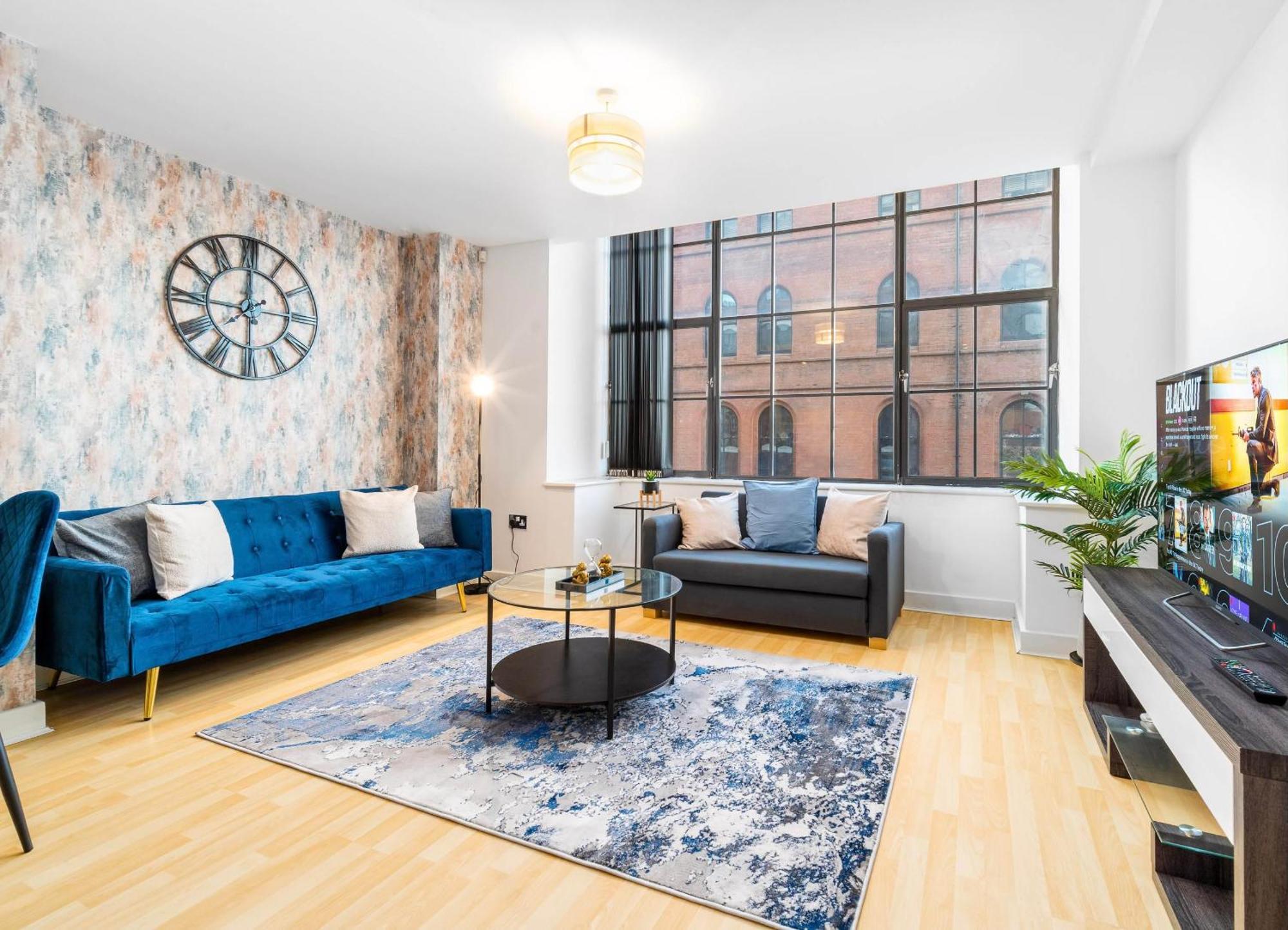 Luxury Sea Blue-Birmingham Central Apartment Bagian luar foto